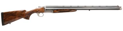 Side view of elegant double-barreled shotgun