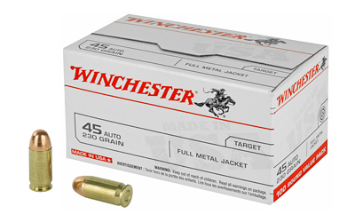 Winchester .45 auto bullets and packaging