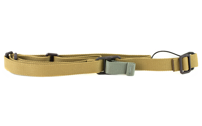 Tan adjustable nylon utility belt isolated on white