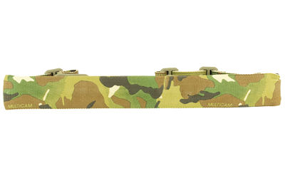 Multicam camouflage pattern tactical belt isolated on white