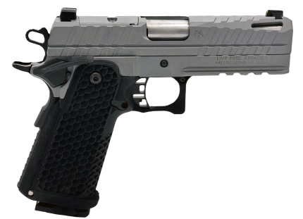 Live Free Armory handgun with textured grip