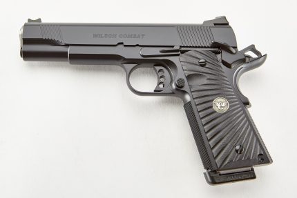 Black Wilson Combat handgun on white background