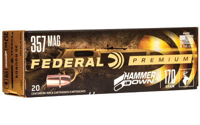 Federal Premium 357 Mag Hammer Down ammunition box