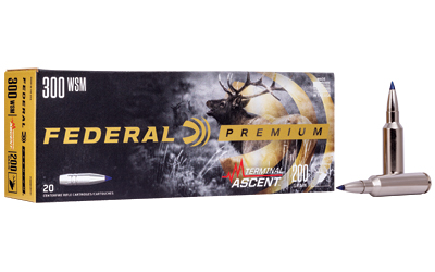 Federal Premium 300 WSM ammunition box and bullet