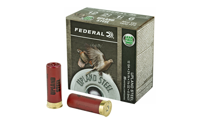 Federal upland steel shotgun shells and box