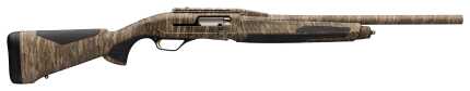 Brown camouflage patterned semi-automatic rifle