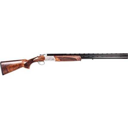 Over-under shotgun with walnut stock