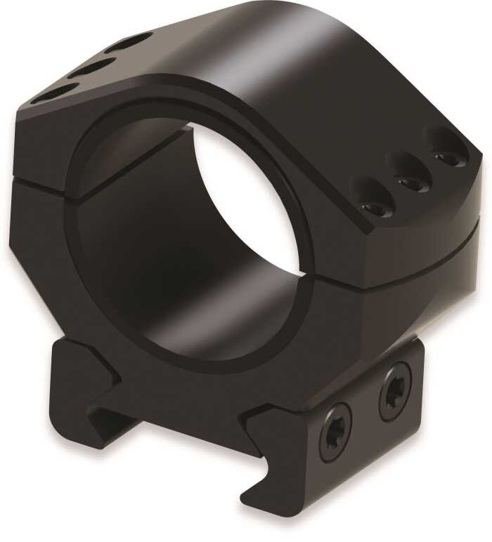 Black metal mechanical clamp with mounting holes