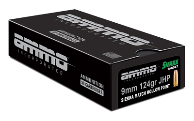 Box of Ammo Incorporated 9mm 124gr JHP cartridges