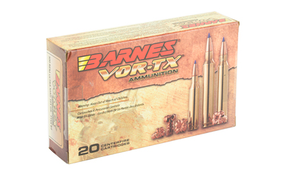 Barnes VOR-TX ammunition box with cartridges