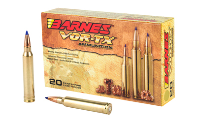 Barnes VOR-TX ammunition box with bullets