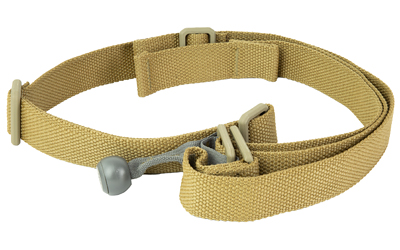 Tan tactical belt with buckle isolated on white