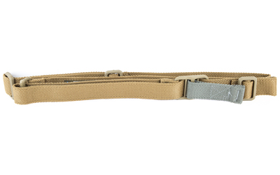 Tan tactical belt on white background