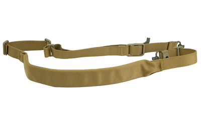 Olive green tactical belt isolated on white background