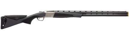 Modern over-under shotgun with synthetic stock