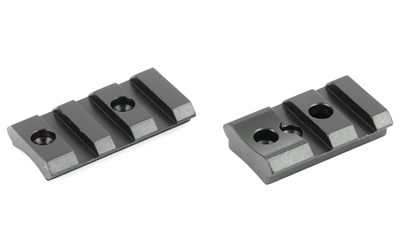 Two industrial metal clamping blocks on white background