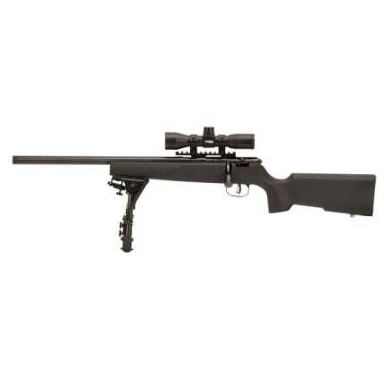 Precision sniper rifle with scope and bipod