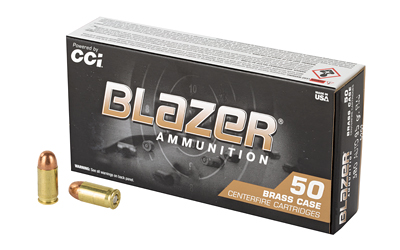 Blazer Ammunition box with brass case cartridges