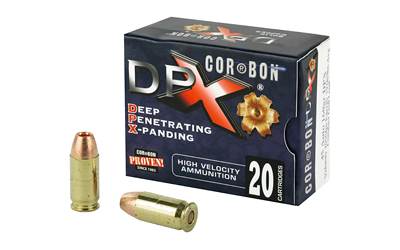 Corbon DPX ammunition box with bullets