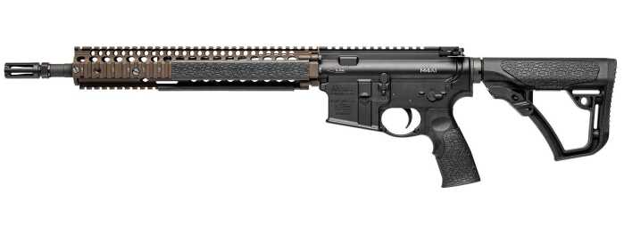 Detailed image of modern tactical rifle