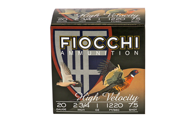 Fiocchi Ammunition box with bird graphics