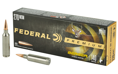 Federal Premium 270 WSM rifle ammunition box