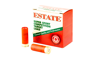 Estate shotgun shells box with two red cartridges