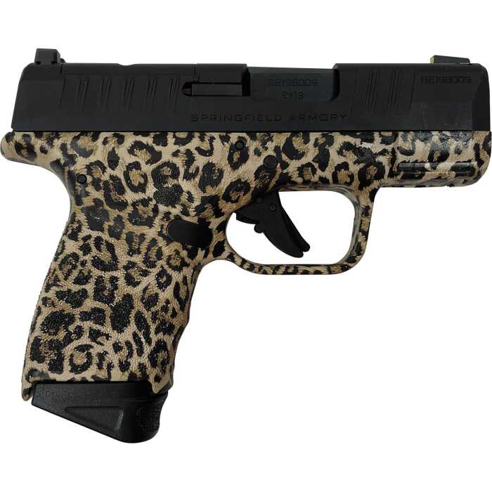 Leopard print Springfield Armory handgun