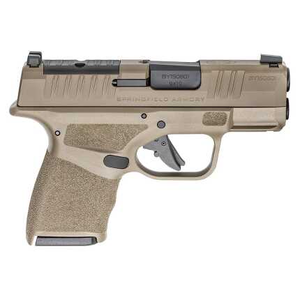 Tan Springfield Armory 9mm pistol