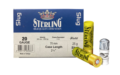 Sterling 20 gauge shotgun ammunition box and shells