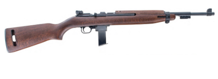 Vintage bolt-action rifle with wooden stock and scope