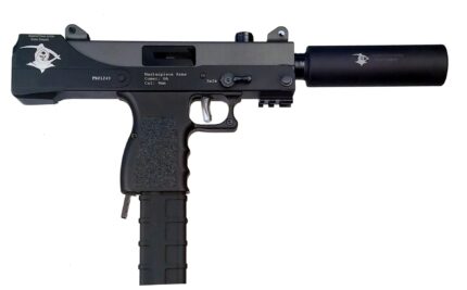 MasterPiece Arms 9mm pistol with suppressor