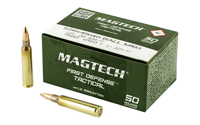 Magtech ammunition box with two bullets