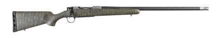 Camo pattern shotgun with ventilated carbon fiber barrel