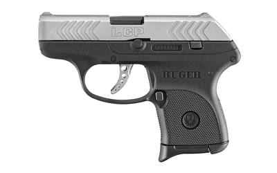 Compact Ruger LCP pistol on white background