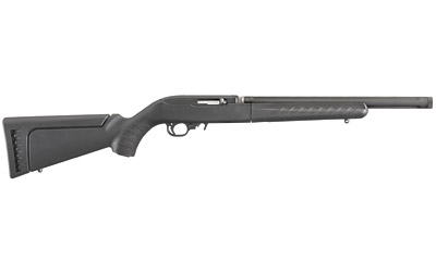 Black pump-action shotgun on white background