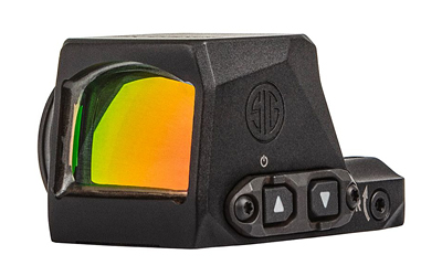 Black tactical holographic firearm sight