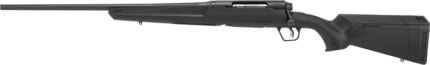 Black modern shotgun on white background