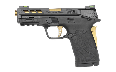 Black and gold semi-automatic pistol