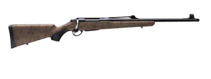 Side view of a modern bolt-action rifle