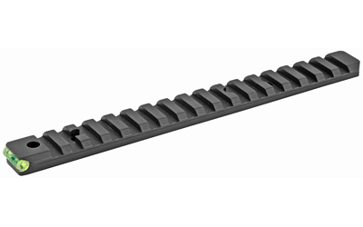 Black rifle Picatinny rail with bubble level