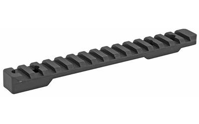 Black Picatinny rail for firearm mounting