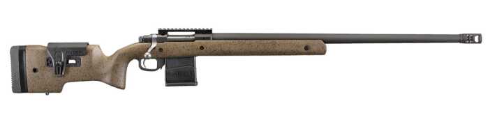 Ruger precision rifle with long barrel and stock