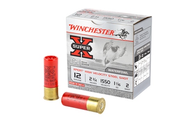 Winchester Super-X shotgun shells and product box