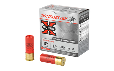 Winchester Super-X ammunition box with two shotgun shells