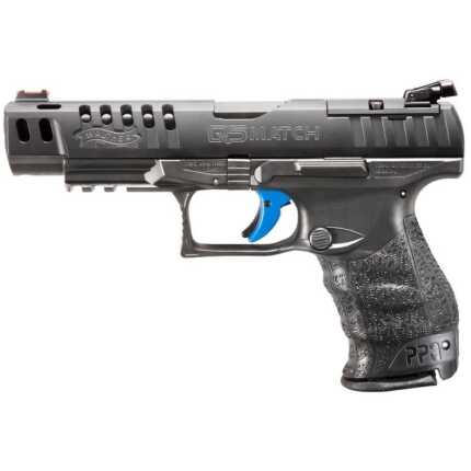 Walther Q5 Match pistol with blue trigger