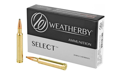 Weatherby Select ammunition box with cartridges