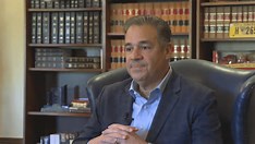 Idaho Attorney General Raúl Labrador speaking at a press conference about defending gun manufacturers