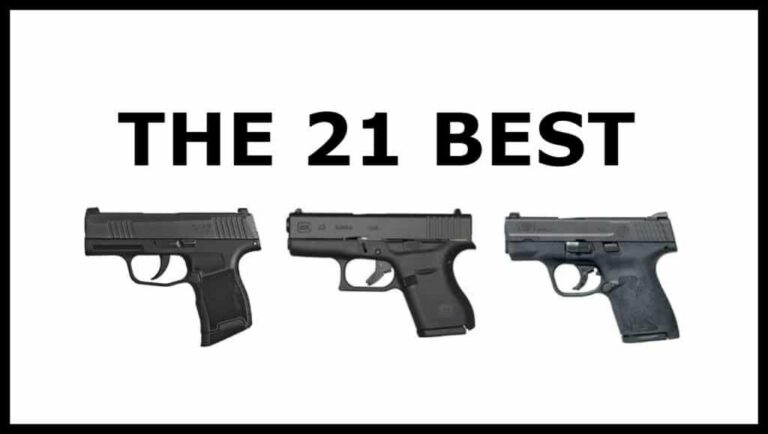 Side-by-side comparison of popular 9mm concealed carry pistols.