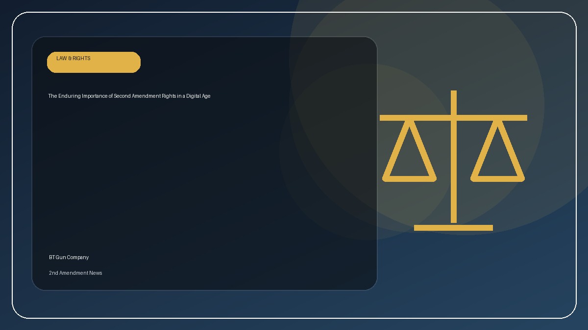 The Enduring Importance of Second Amendment Rights in a Digital Age